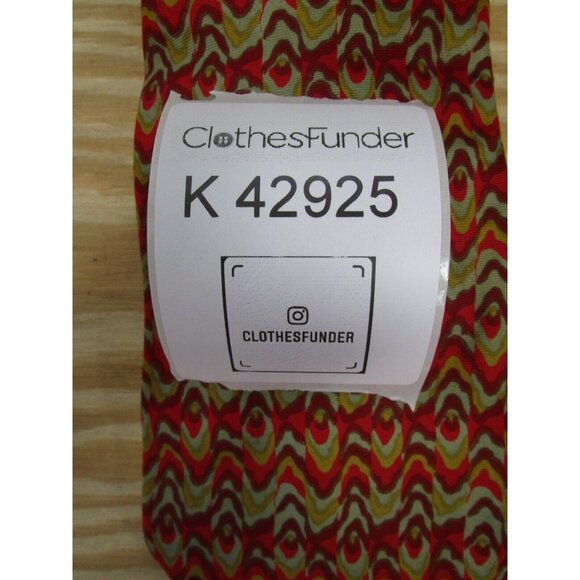 Christian Dior Neck Tie Red Silk Formal Business Designer Colorful - Picture 7 of 7